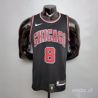 ❤Nba Lavine Camisa de baloncesto #8 Jersey/Camisa negra de Chicago Bulls YrUs
