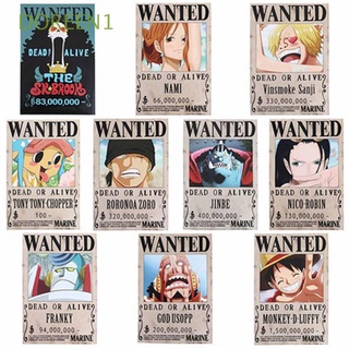 DOREEN1 Sticker Toy Posters SABO Straw Hat Luffy Luffy Pirates Wanted Franky Sanji Usopp NEWGATE 24 PCS/LOT Robin Luffy Jinbe