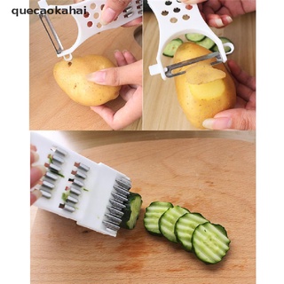 Quecaokahai 1Pc Multi-function Vegetable Slicer Cutter Chopper Cucumber Peeler Kitchen Tool CL