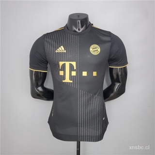 ❤Jersey/camiseta De fútbol negra Bayern munich 2021-2022 versión tailandesa De la mejor calidad jqmP