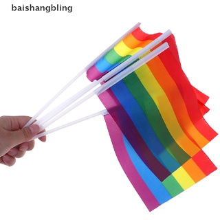 Babl 5X Arco Iris De Mano Ondeando Bandera Gay Orgullo Lesbiana Paz LGBT Banner Festival Bling