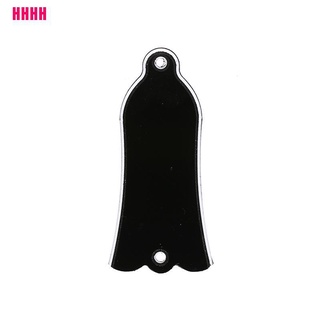 [WYL]2 Holes Bell-shaped PVC Truss Rod Cover Plate Scroll Plate for Guitar Black