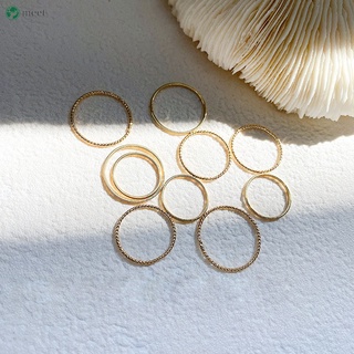anillos de dedo elegante simplicidad apilable anillos de moda joyería nudillo anillos para mujeres y niñas