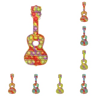 big guitar pop it fidget juguete popit juguetes burbuja sensorial squishy alivio del estrés