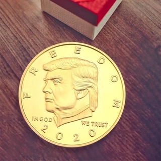 ☧Hunan☧Practical Trump Gold Plated Commemorative Coin Souvenir Metal Antique Collection Gift Worth Buying♥
