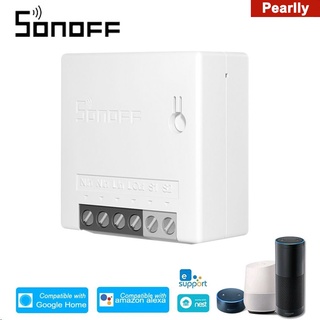 Entrega rápida (Mini mejorada) SONOFF Mini R2 Diy Interruptor Inteligente Wifi control De control Dual Temporizador-SONOFF MINIR2 pearlly_br