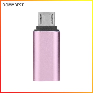 (Domybest) Tipo C USB-C a Micro USB hembra a macho Cable de carga de datos convertidor conector adaptador (9)
