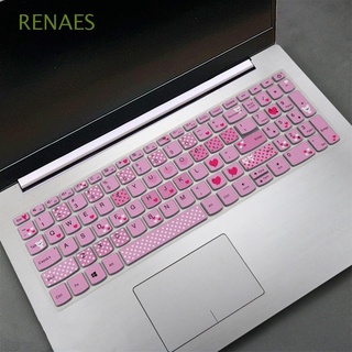 renaes s340-15api teclado cubre para s340 s430 portátil teclado pegatinas de alta calidad protector de piel de silicona materail super suave 15.6 pulgadas para lenovo ideapad portátil protector/multicolor