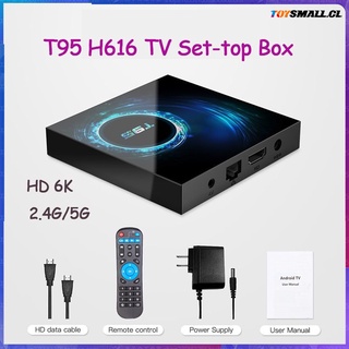 t95 h616 alta calidad android 10.0 4g+32g tv decodificador hd 6k smart player tv box 2.4g/5g