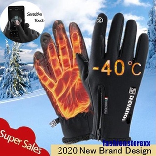 guantes de invierno impermeables térmicos para pantalla táctil/guantes cálidos a prueba de viento