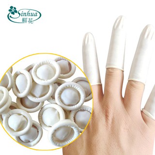 100 piezas desechables de látex de goma dedo cunas conjuntos de dedos Protector guantes nuevo reloj herramienta de reparación