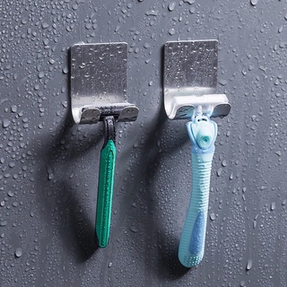 gancho de pared de acero inoxidable multifuncional para baño/soporte para teléfono móvil/afeitadora/navaja afeitar (2)