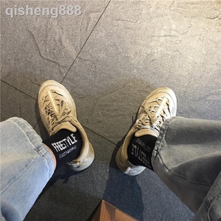 shawn yue con el mismo tipo de conjunto de hong kong estilo viejo zapatos de los hombres ins super caliente zapatos otoño retro casual zapatos deportivos de las mujeres