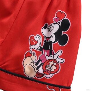 Ruiaike verano niños pijamas ropa de dormir de dibujos animados Mickey blusa de manga corta + pantalones cortos 2 unids/Set ropa de dormir 1-6 años (9)
