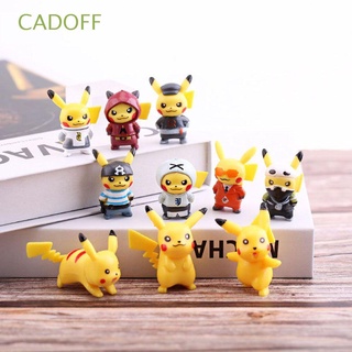 cadoff lindo pikachu figuras de acción de pvc muñeca adornos pokemon figuras de acción miniaturas mini modelo juguetes anime japonés regalos muñeca juguetes figura modelo