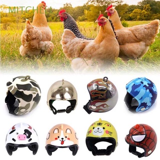 MITCHELL Creative Hen Hard Hat Cartoon Headgear Chicken Helmet Small 1PC Pet Supplies for Bird Duck Quail Funny Pet Bird Hat