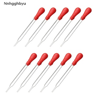 [Nnhgghbyu] 10Pcs 10Ml 12Cm Glass Pipette Medicine Laboratory Dropper Red Rubber Head Pipet Hot Sale (6)