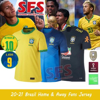 sfs top qualtiy brazil copa america home away camiseta de fútbol 2020-21