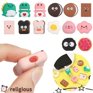 RELIGIOUS Soft Cable Bite USB Charging Cable Cover Data Line Protector Tube Cable Silicone Protective Case Cartoon Winder Cover Wire Cord Protectors