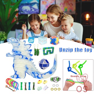 Fidget juguetes Pack Big Pop Fidget juguete alivio del estrés para niños adultos necesidades especiales juguete sensorial