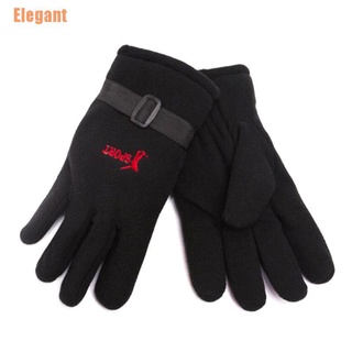 elegant(@) guantes de invierno cálidos para hombres y mujeres, guantes a prueba de viento, deportes al aire libre, guantes calientes