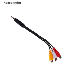 heasonndiu 28cm 3,5 mm jack av macho a 3rca hembra cable de audio video cable adaptador estéreo cl (7)