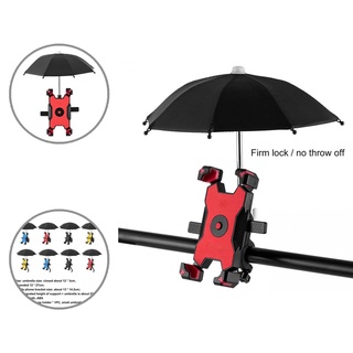 jewelrystore Anti-skid Bike Phone Mount Umbrella Bike Navigation Frame Strengthen Rib Umbrella Anti-scratch for Bike