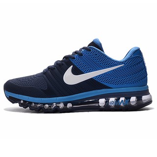 Originais Nike Air Max 2017 Men 's Running Sapatos Calçados Esportivos Tênis Tamanho Grande --- Blue white