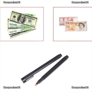 Finegoodwell4 2pcs Currency Money Detector Money Checker Counterfeit Marker Fake Tester Brilliant
