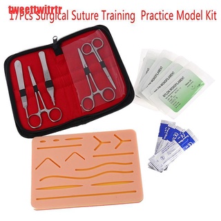 {tweettwitrtr} Kit de entrenamiento quirúrgico de sutura 17 en 1/Kit de aguja EWQ