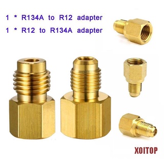 Xotop R12 a R134a Kit adaptador 1/4 hembra 1/2 macho aire acondicionado adaptador de válvula