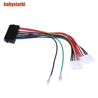 [babystarbi] 20p atx a 2 puertos 6pin at psu convertidor cable de alimentación para ordenador 286 386 486 586