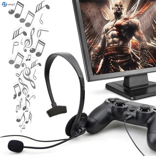 [sta] auriculares para juegos con cable negro para playstation ps4 con vol portátil
