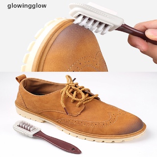 glwg cepillo de zapatos para limpiar botas de gamuza nubuck zapatos limpiador goma borrador cepillos brillo