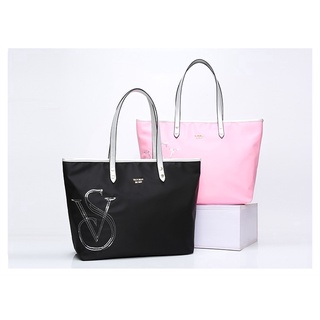 Victoria Secret Nylon VS Shopping Tote bag mujer bolso