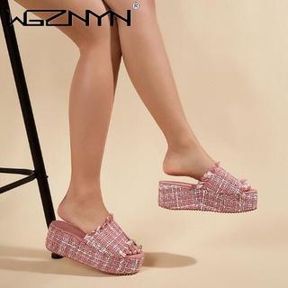 Zapatos De Mujer verano 2021 cuñas Zapatos De playa zapatillas De las mujeres Zapatos De deslizamiento en casa zapatillas Zapatos De plataforma Zapatos De Mujer