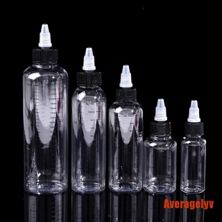 AVERA 30ml-250ml plástico PET capacidad líquida gotero botellas pigmento tinta contienen