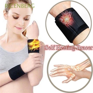 RICENBERG Men Women Health Care Self-heating Pain Relief Wristband Keep Warm Support Brace Guard Magnet Wrist Wrist Protector 1pair Tourmaline Sports Wristband/Multicolor