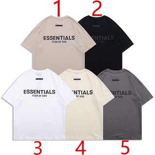 Street Trend ESSENTIALS Classic Men And Women Fashion Cotton T-Shirts Casual Sports Short Sleeve Tops Plus Size Unisex