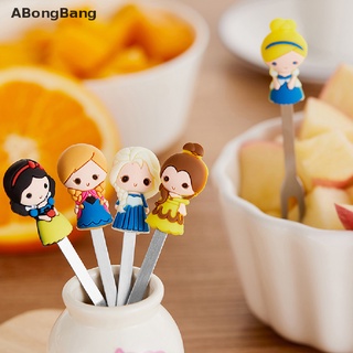 Abongbang/6 Unids/Set Lindo De Dibujos Animados Princesa De Acero Inoxidable Postre Fruta Tenedores Conjunto [Caliente]