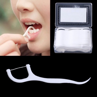 [fa] 1/5 caja de 50 piezas de púas de hilo dental para limpieza dental, cuidado oral, palillos de dientes (1)
