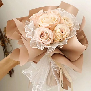 chookey festival ramo de envoltura de boda encaje flor embalaje regalo diy cumpleaños caliente ola hilo (5)