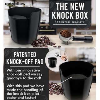 qetyellow coffee grounds knock out box espresso papelera de reciclaje titular de café caja de golpe cl