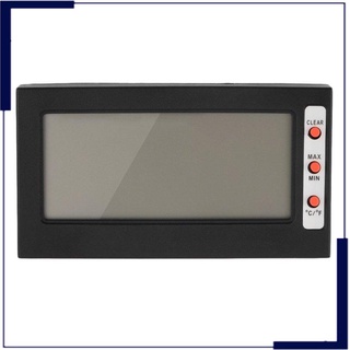 Gran oferta Digital Digital termómetro De pantalla Lcd higrómetro Freezer Max Min Celsius Fahrenheit Wih-A soporte negro (2)