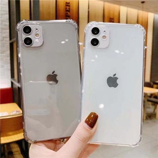 Octagonal Transparent Simple for Apple11/12ProMaxPhone CaseiPhoneXS XRStraight Edge Protective Cover Soft (1)