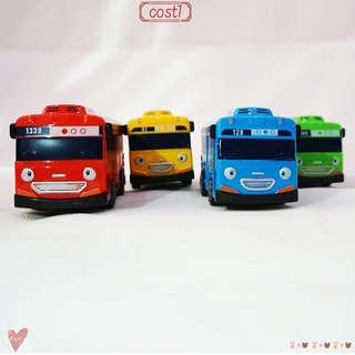 COST1 Pull Back Mini Pull Back Bus Gifts Toys TAYO Bus Car Little Plastic Birthday Children Educational for kids Model Buses/Multicolor
