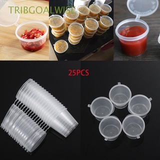 tribgoalwise 25pcs pequeña caja de pintura de pigmento desechable paleta de recipientes de alimentos tapas con bisagras reutilizables para llevar de plástico taza de salsa