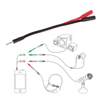 SAR3 2 En 1 4 Polos 3,5 Mm Audio Macho A 2 Hembra Jack Auriculares Micrófono Cable Adaptador (4)