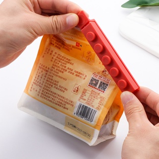 trinee 4pcs moda sellado abrazadera práctica snack bolsa selladora bolsa de alimentos clip herramienta de cocina organizador reutilizable plástico buena calidad (5)