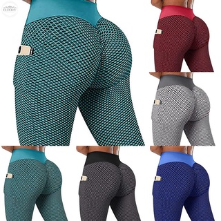 Pantalones mujeres Anti celulitis Butt ropa diseño Fitness bolsillo nuevo